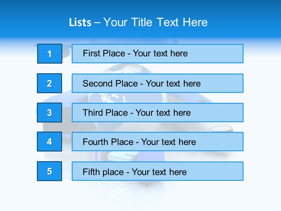 Transportation Wing Network PowerPoint Template