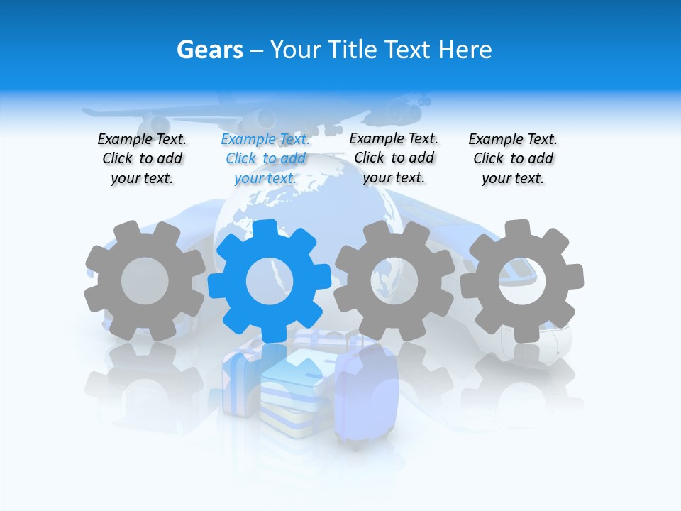 Transportation Wing Network PowerPoint Template