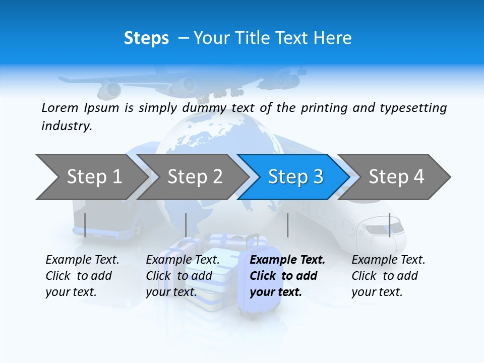 Transportation Wing Network PowerPoint Template