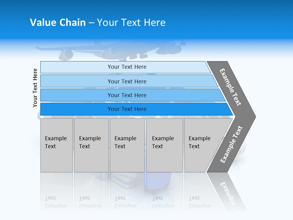 Transportation Wing Network PowerPoint Template