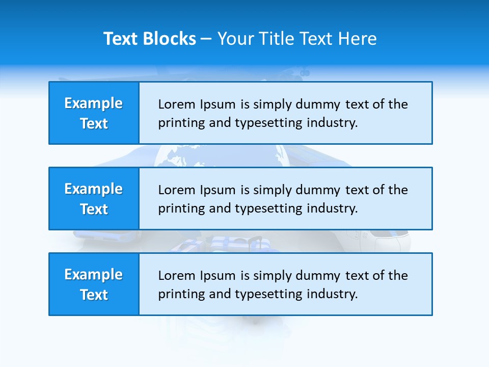 Transportation Wing Network PowerPoint Template