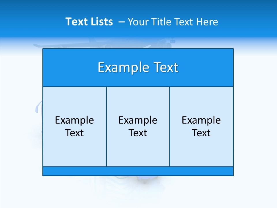 Transportation Wing Network PowerPoint Template