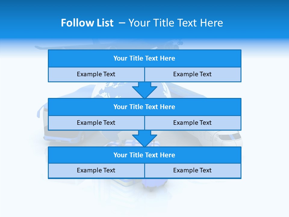 Transportation Wing Network PowerPoint Template