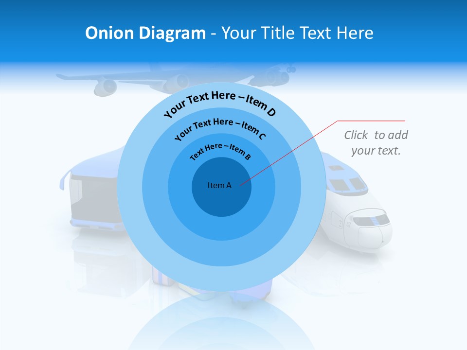 Transportation Wing Network PowerPoint Template