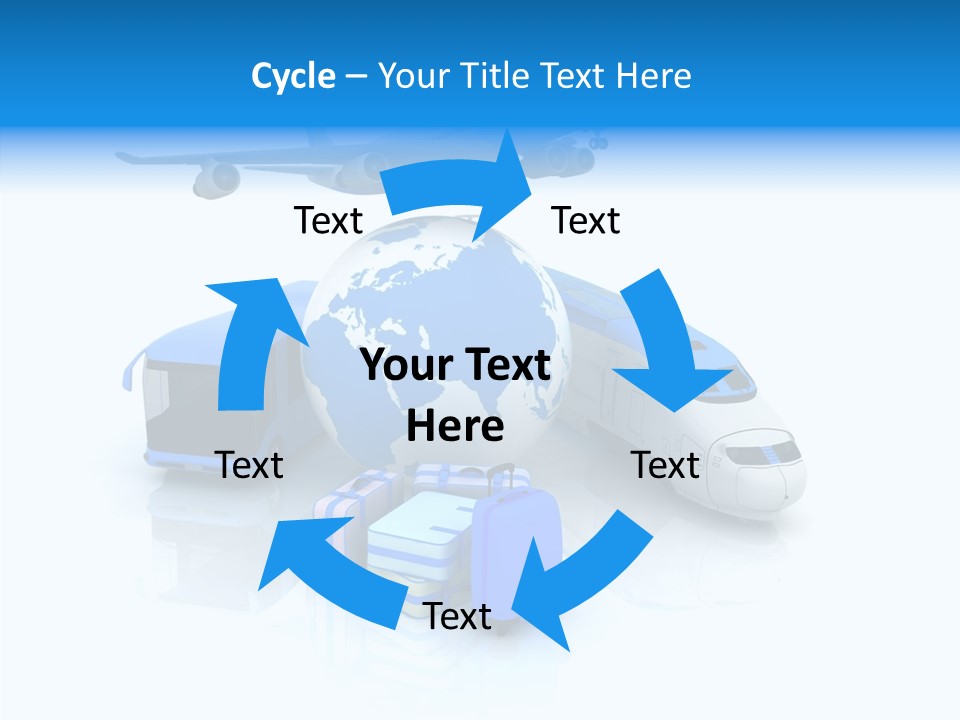 Transportation Wing Network PowerPoint Template