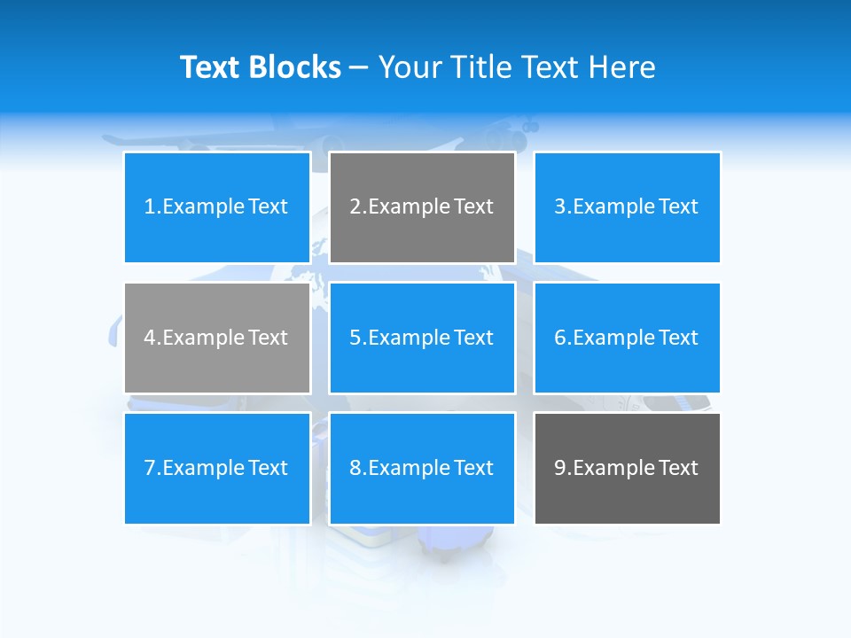 Transportation Wing Network PowerPoint Template