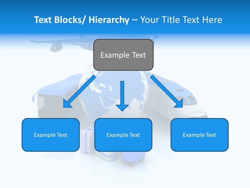 Transportation Wing Network PowerPoint Template