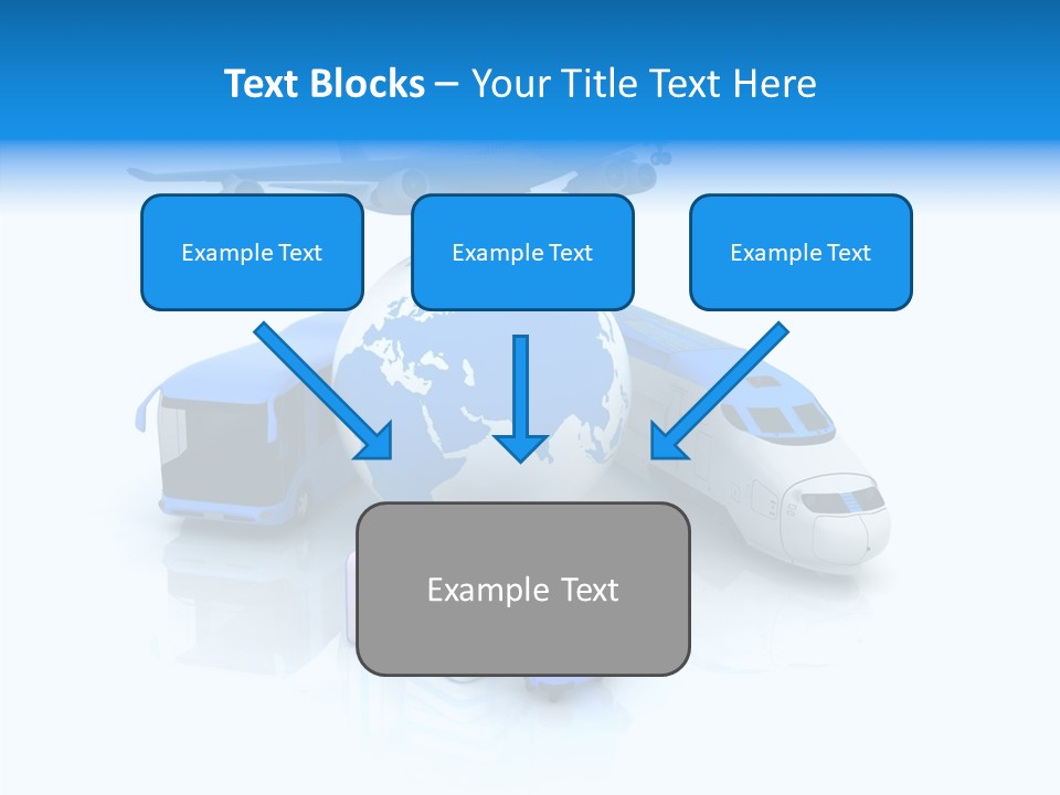 Transportation Wing Network PowerPoint Template