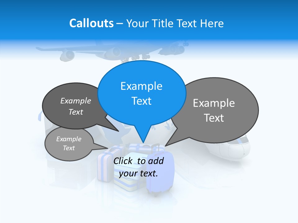Transportation Wing Network PowerPoint Template