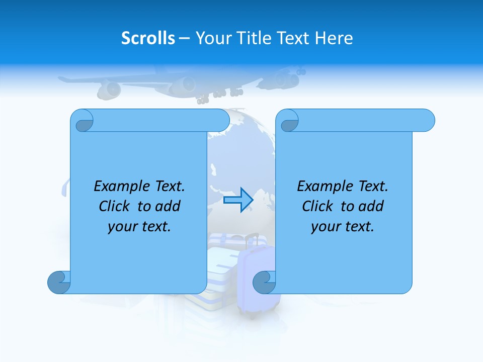 Transportation Wing Network PowerPoint Template