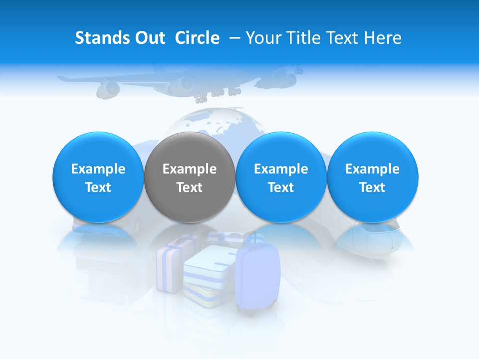 Transportation Wing Network PowerPoint Template