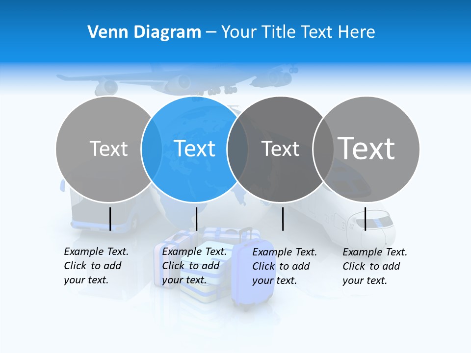 Transportation Wing Network PowerPoint Template