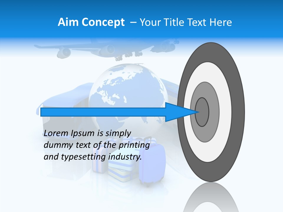 Transportation Wing Network PowerPoint Template