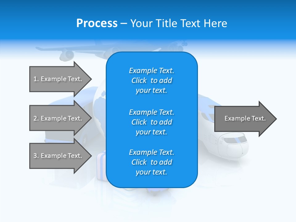 Transportation Wing Network PowerPoint Template