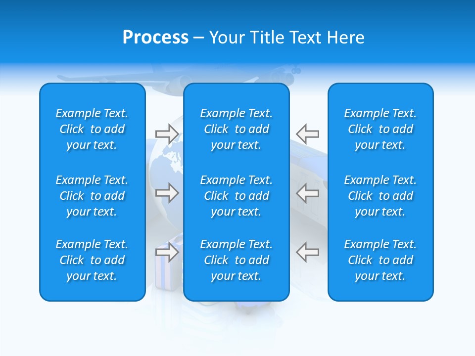 Transportation Wing Network PowerPoint Template
