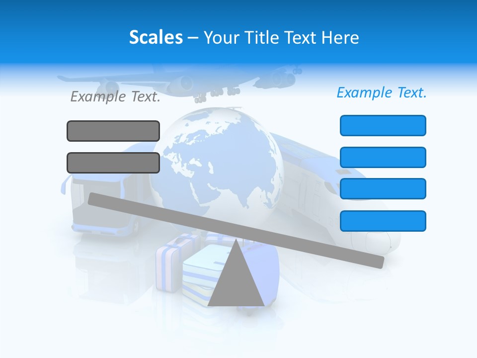 Transportation Wing Network PowerPoint Template