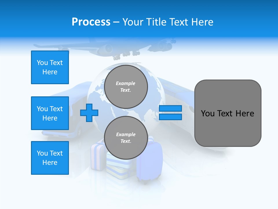 Transportation Wing Network PowerPoint Template