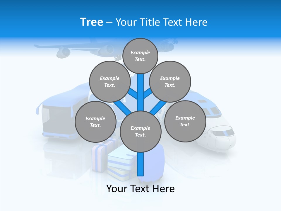 Transportation Wing Network PowerPoint Template