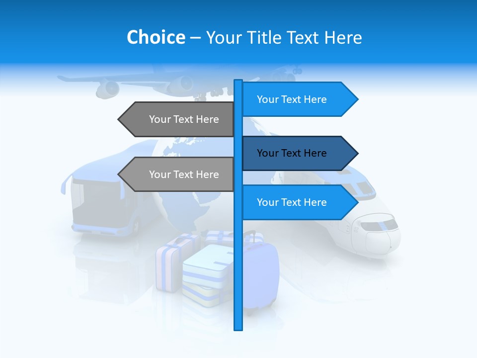 Transportation Wing Network PowerPoint Template