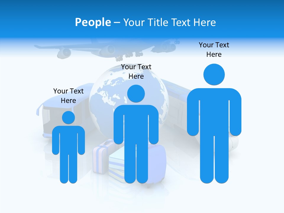 Transportation Wing Network PowerPoint Template