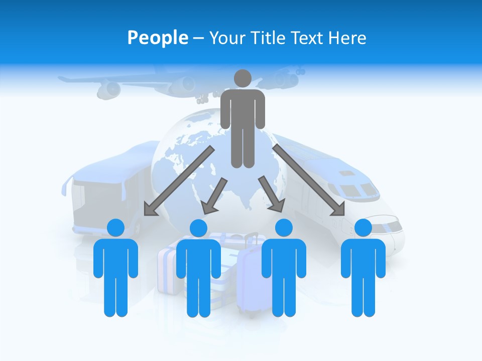 Transportation Wing Network PowerPoint Template