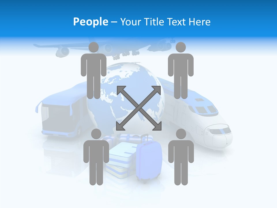 Transportation Wing Network PowerPoint Template