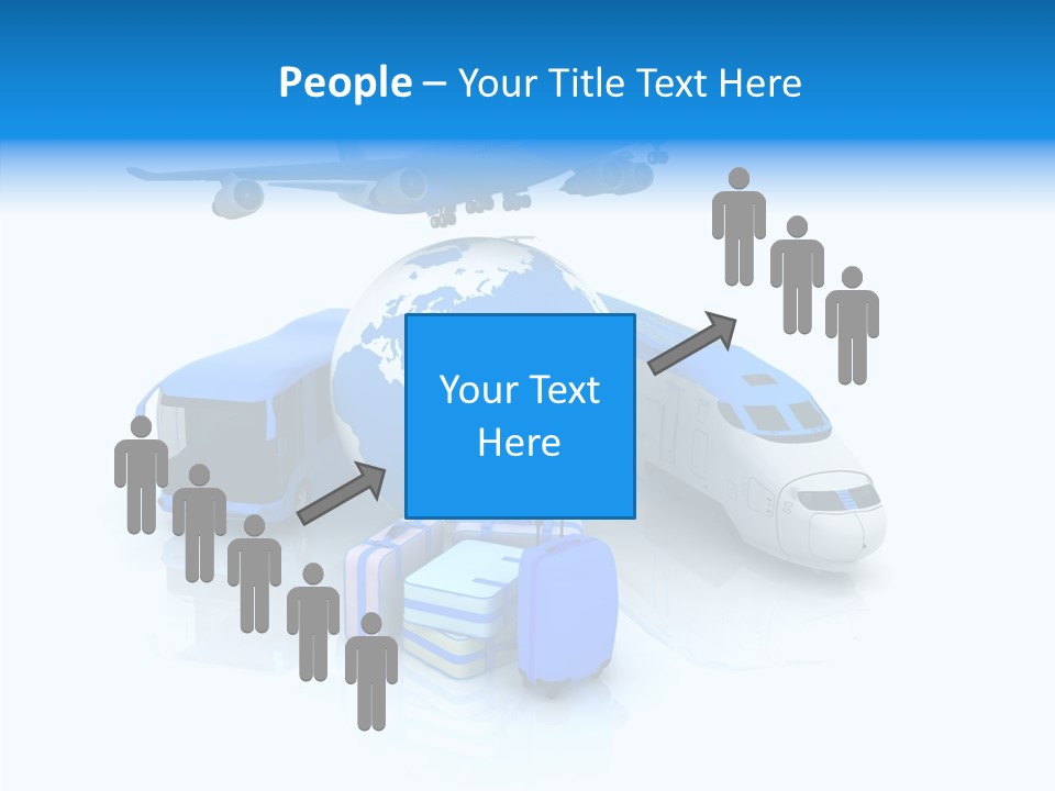 Transportation Wing Network PowerPoint Template