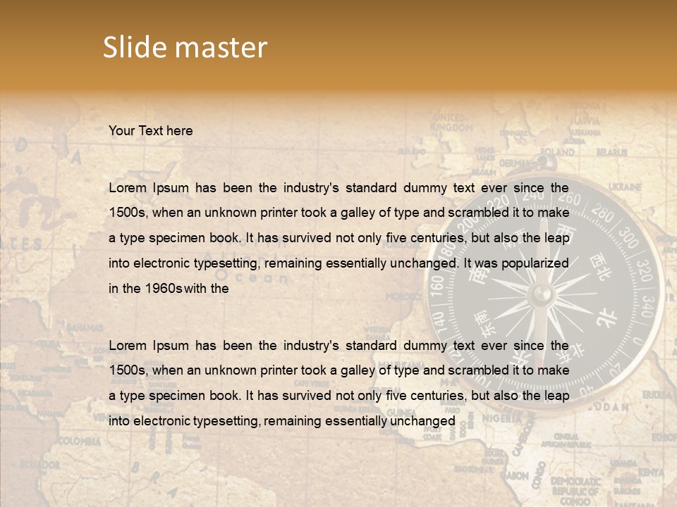 East Antique Ancient PowerPoint Template