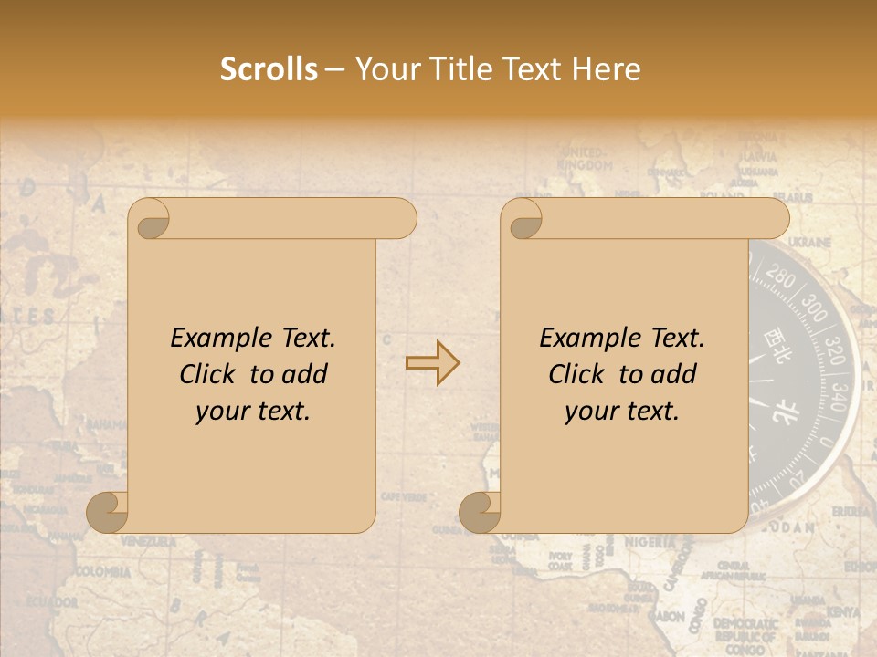 East Antique Ancient PowerPoint Template