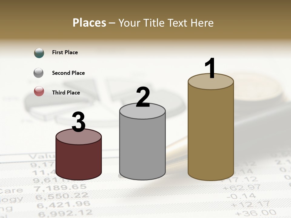 Graph Figures Plan PowerPoint Template