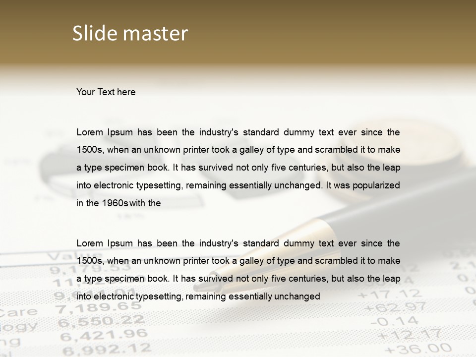 Graph Figures Plan PowerPoint Template