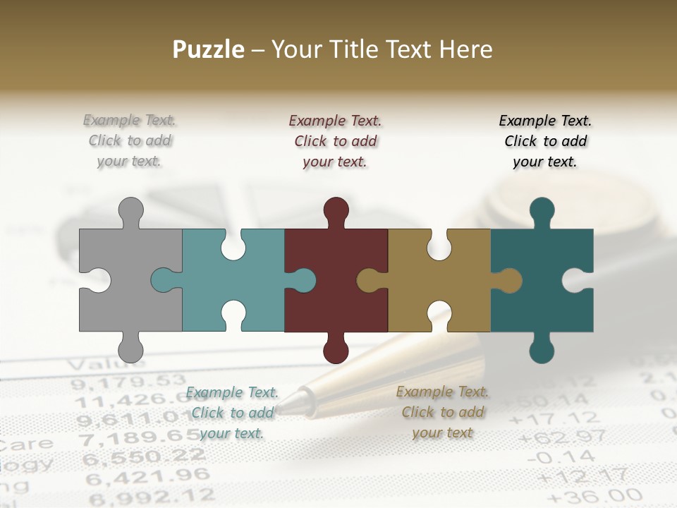 Graph Figures Plan PowerPoint Template