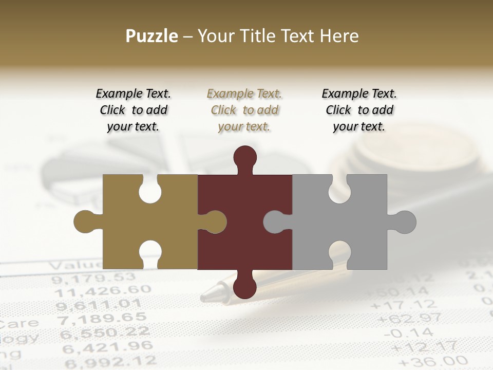 Graph Figures Plan PowerPoint Template