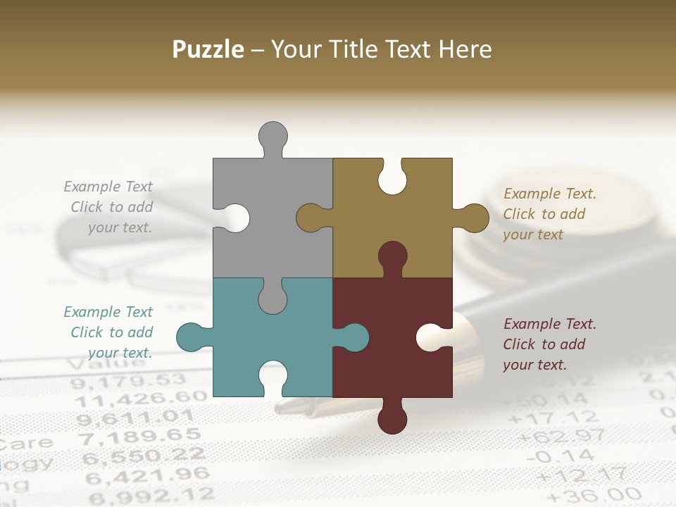 Graph Figures Plan PowerPoint Template