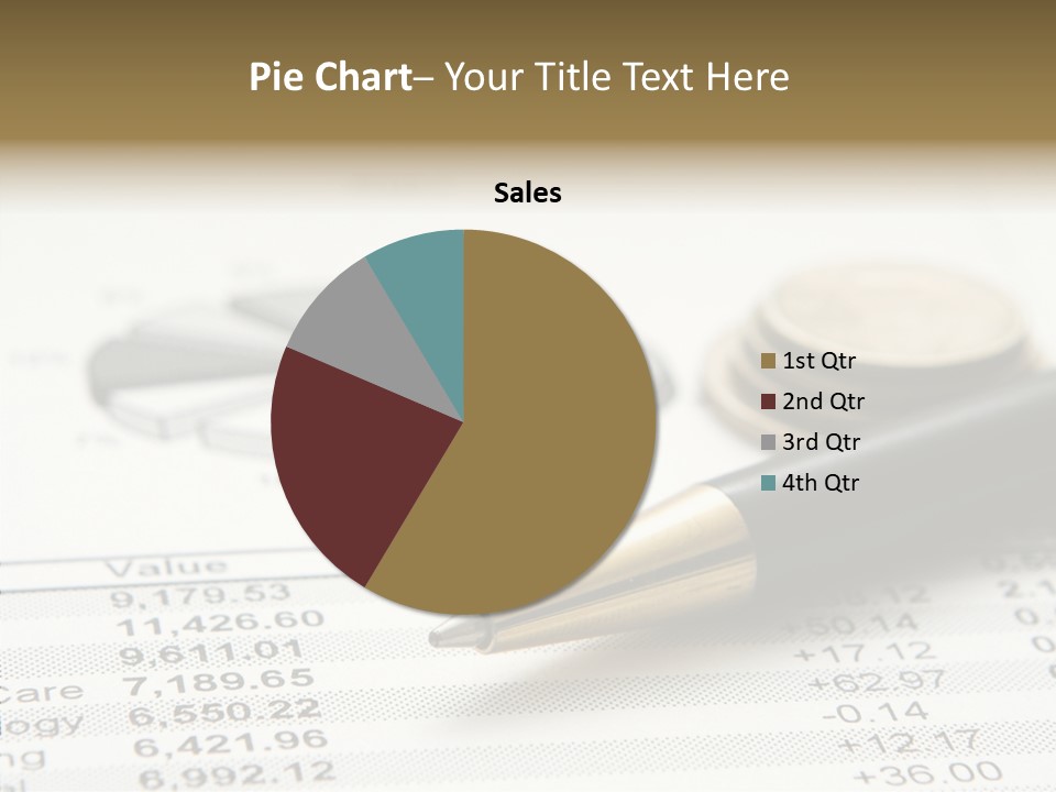 Graph Figures Plan PowerPoint Template