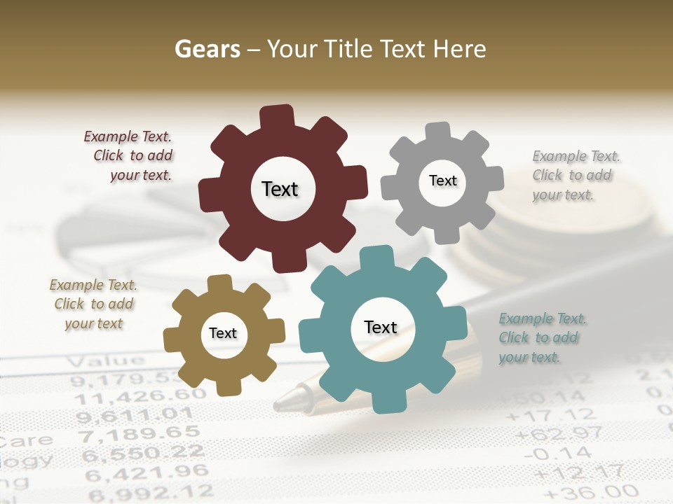 Graph Figures Plan PowerPoint Template