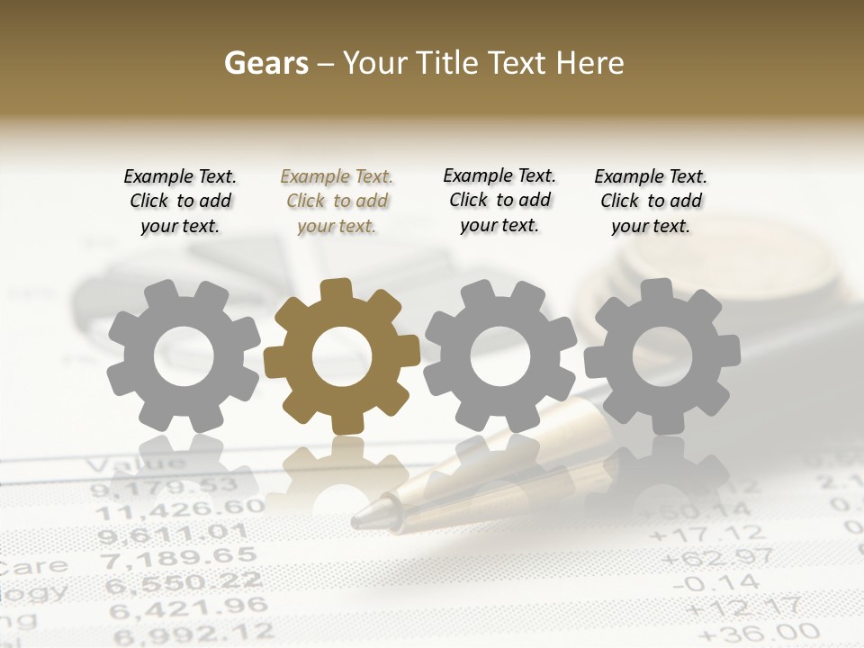 Graph Figures Plan PowerPoint Template