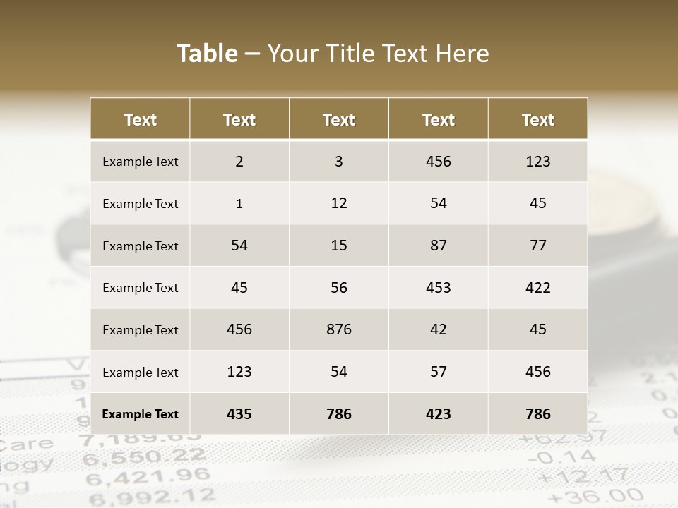 Graph Figures Plan PowerPoint Template
