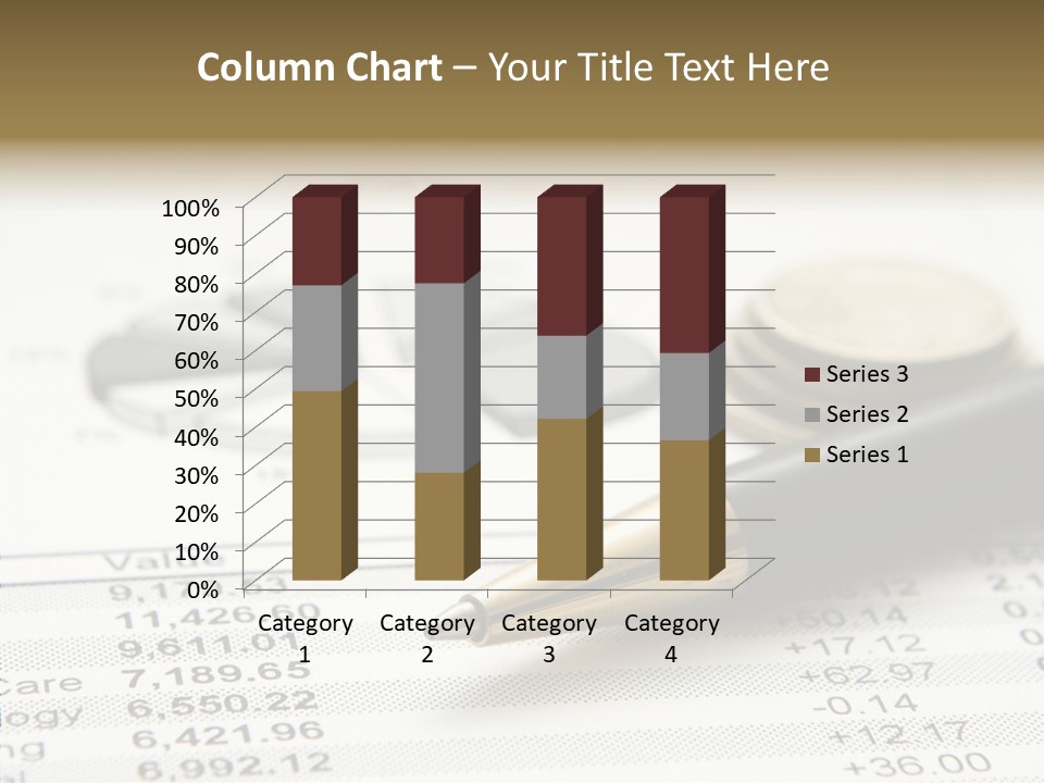 Graph Figures Plan PowerPoint Template
