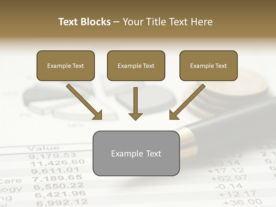Graph Figures Plan PowerPoint Template