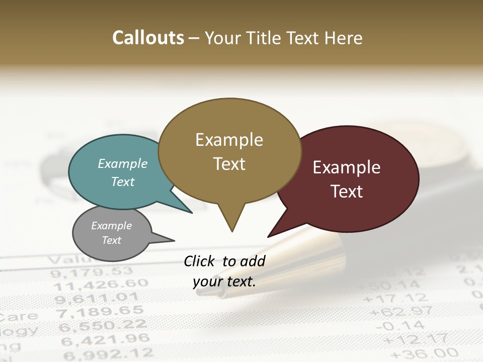 Graph Figures Plan PowerPoint Template