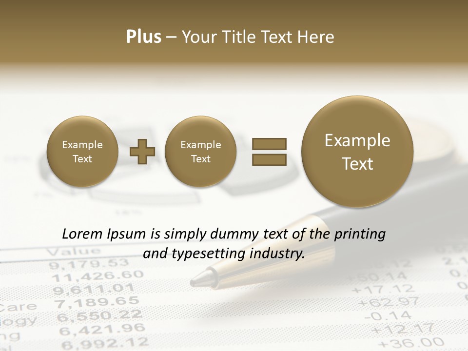 Graph Figures Plan PowerPoint Template