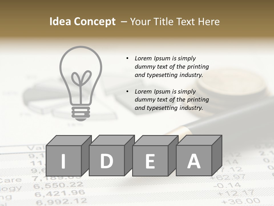 Graph Figures Plan PowerPoint Template