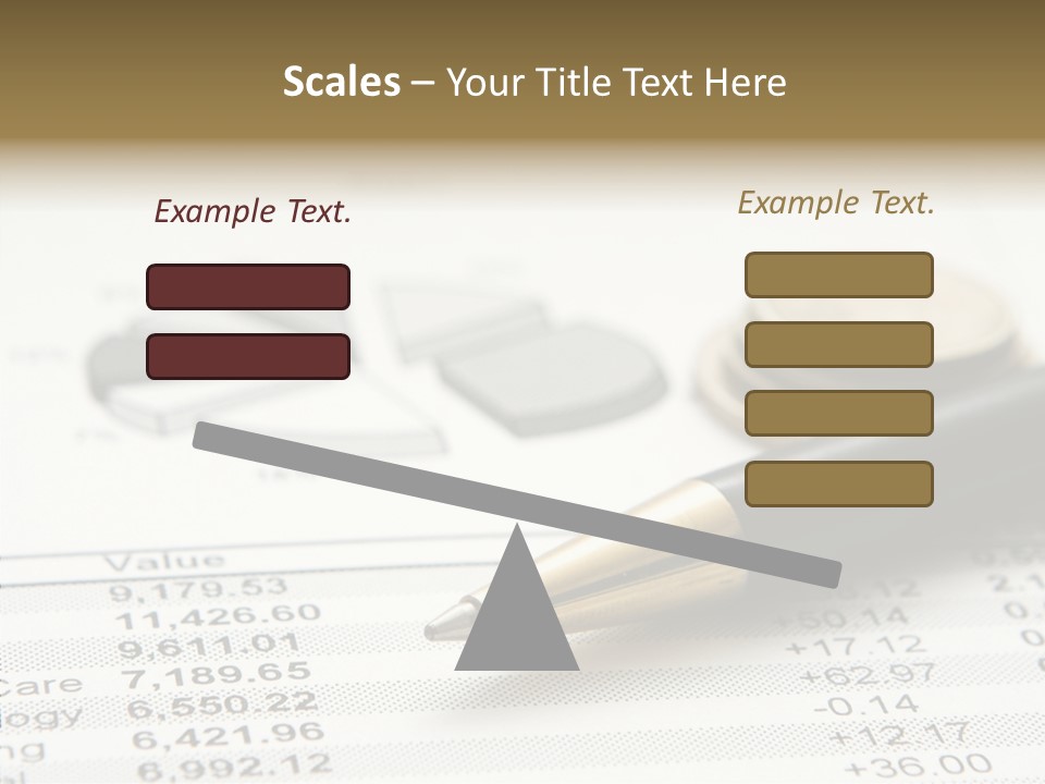 Graph Figures Plan PowerPoint Template