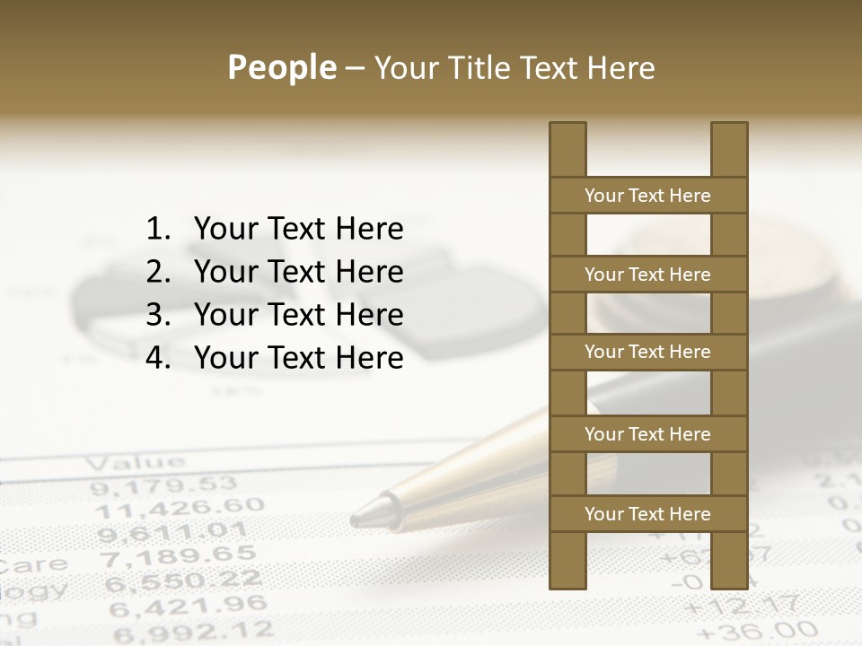 Graph Figures Plan PowerPoint Template