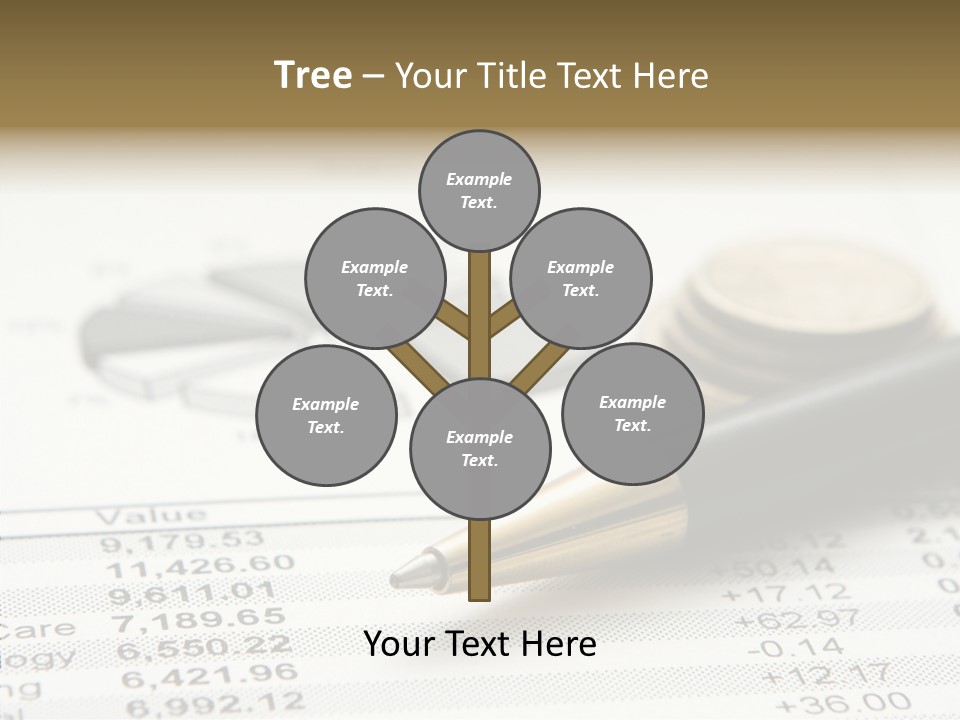 Graph Figures Plan PowerPoint Template