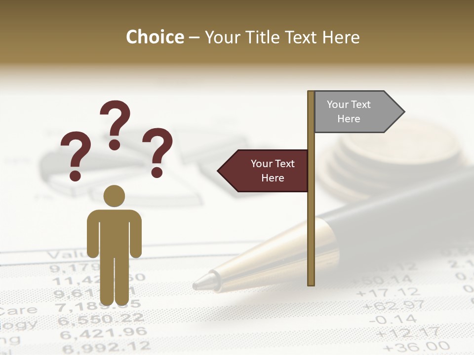 Graph Figures Plan PowerPoint Template