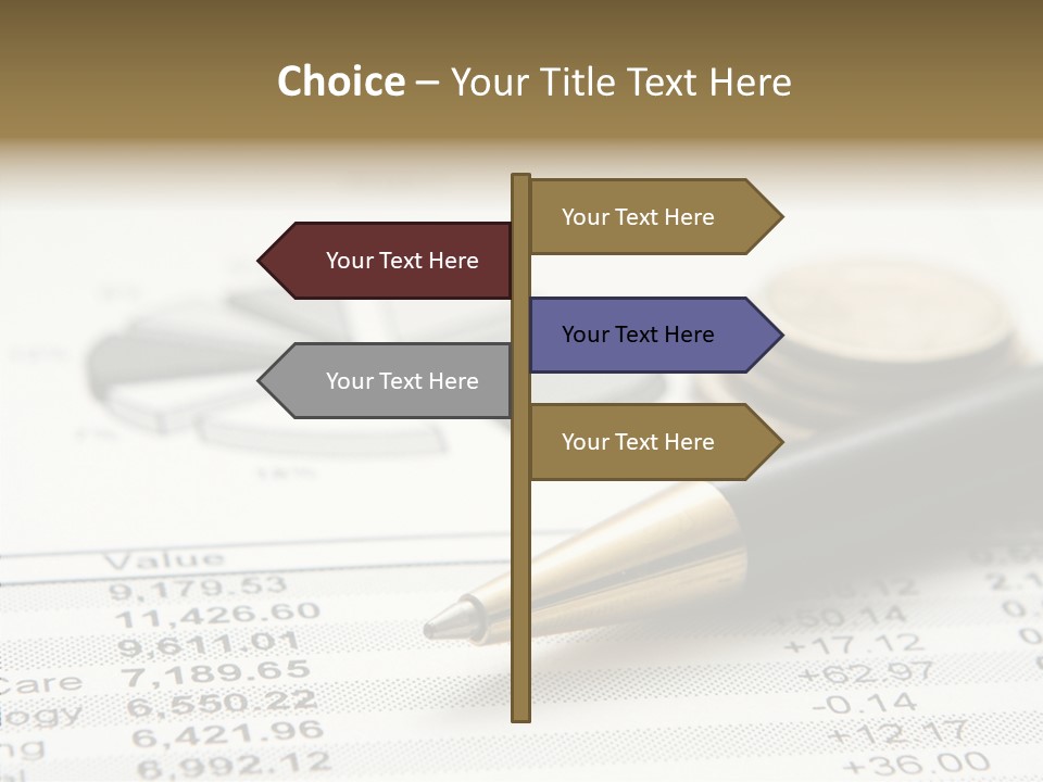 Graph Figures Plan PowerPoint Template