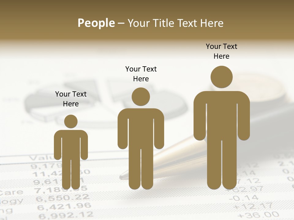 Graph Figures Plan PowerPoint Template