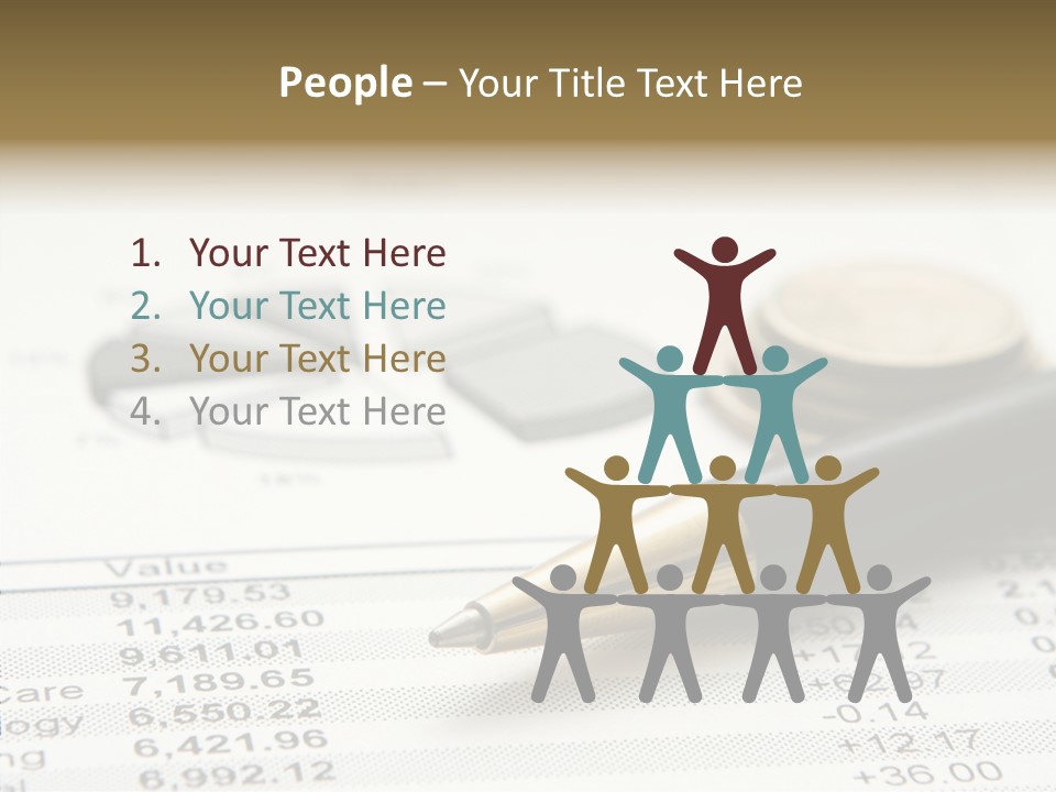 Graph Figures Plan PowerPoint Template